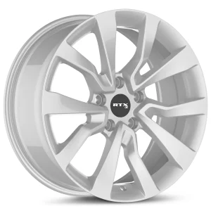 RTX Wheels – TS-04 – Silver – 18″x8″ 35mm – All weather Wheels – 178606
